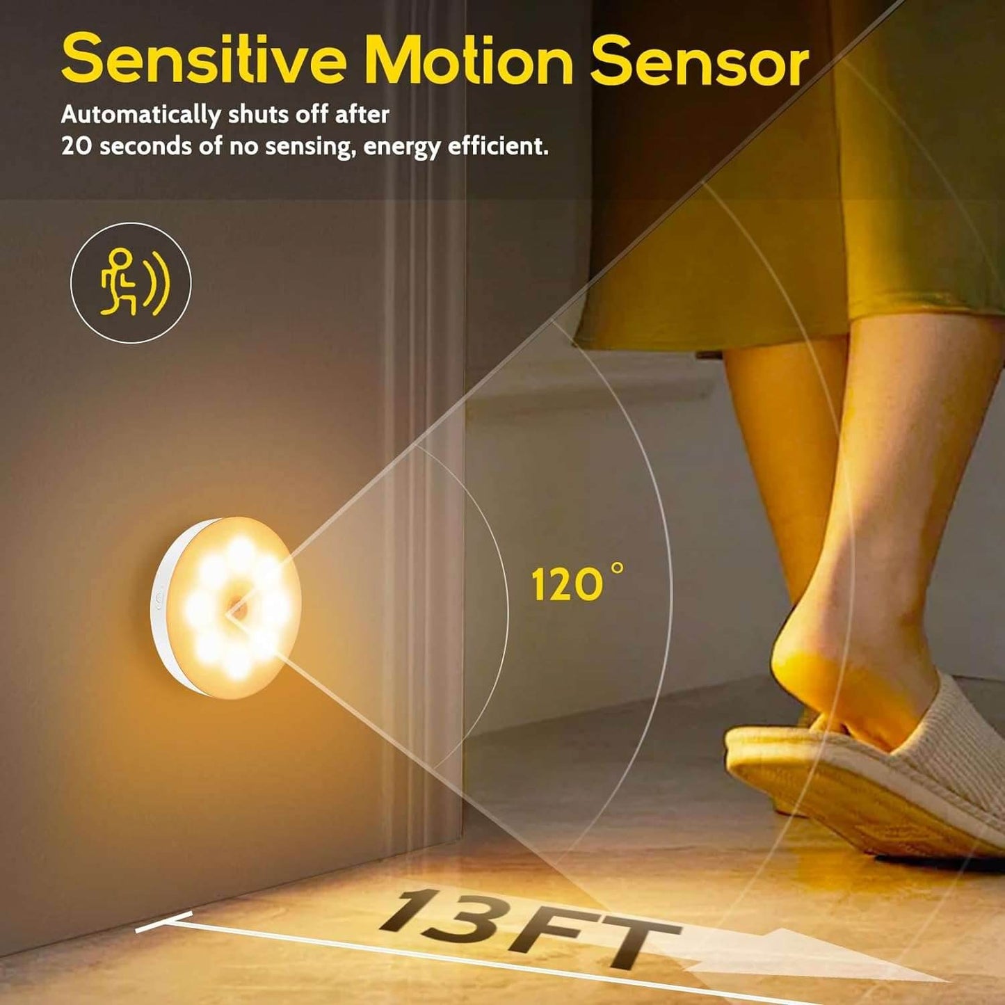 Mini lámpara luz led automática con sensor de movimiento - INOTEK s.a.s