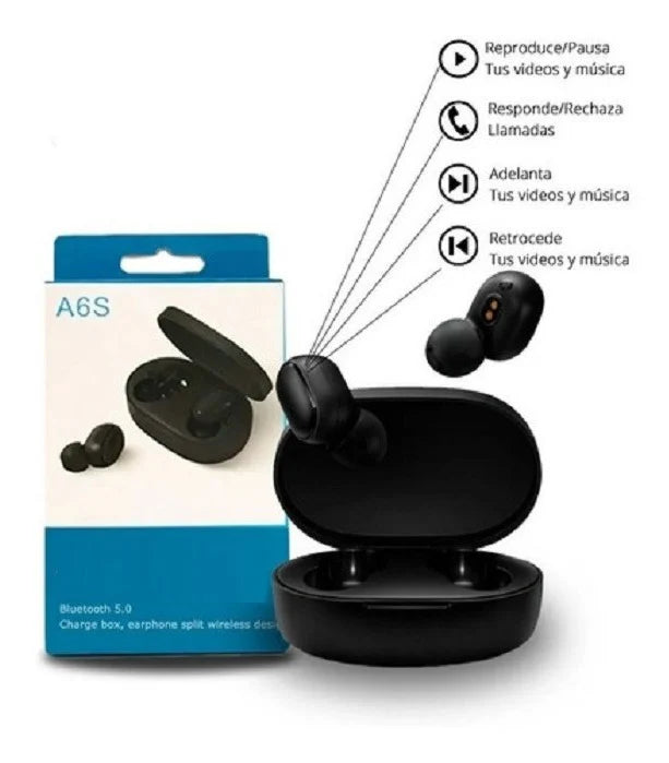 AirPods A6S Bluetooth V5.0 | Resistencia y Estilo Deportivo
