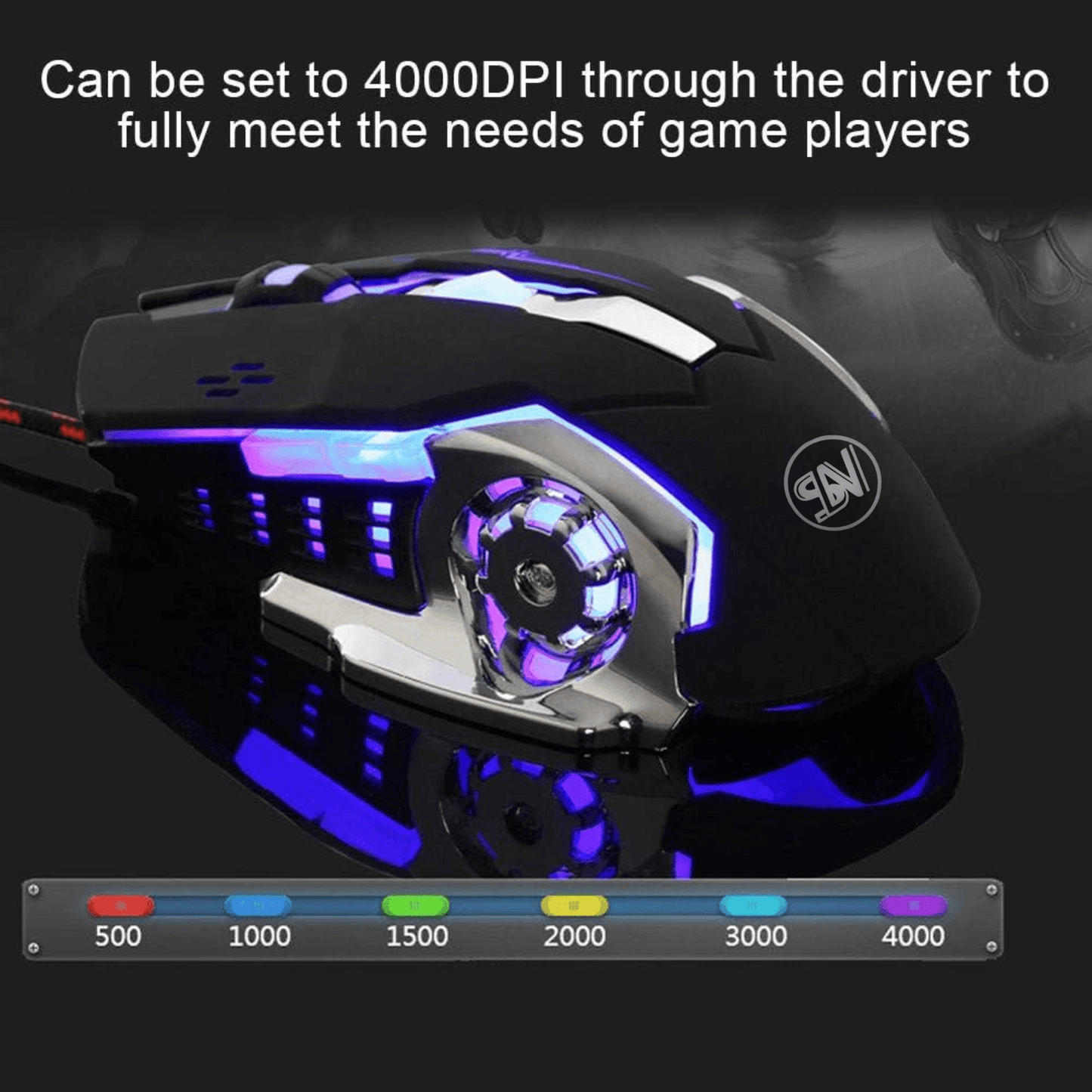Mouse LX-X13 - G7 RGB Ergonómico | Ilumina tu Experiencia de Juego y Productividad - INOTEK s.a.s