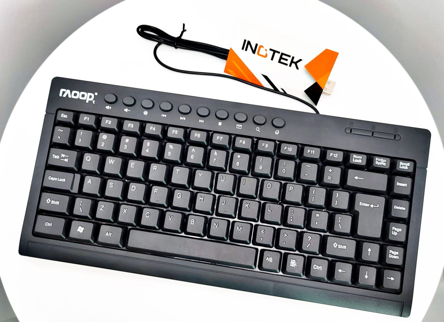Teclado Compacto USB para Notebook y PC – Raoop Vogue| Compacto