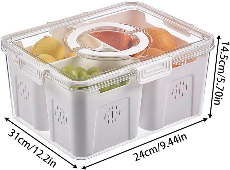 Contenedor 3 divisiones 24x31x14cm - INOTEK s.a.s