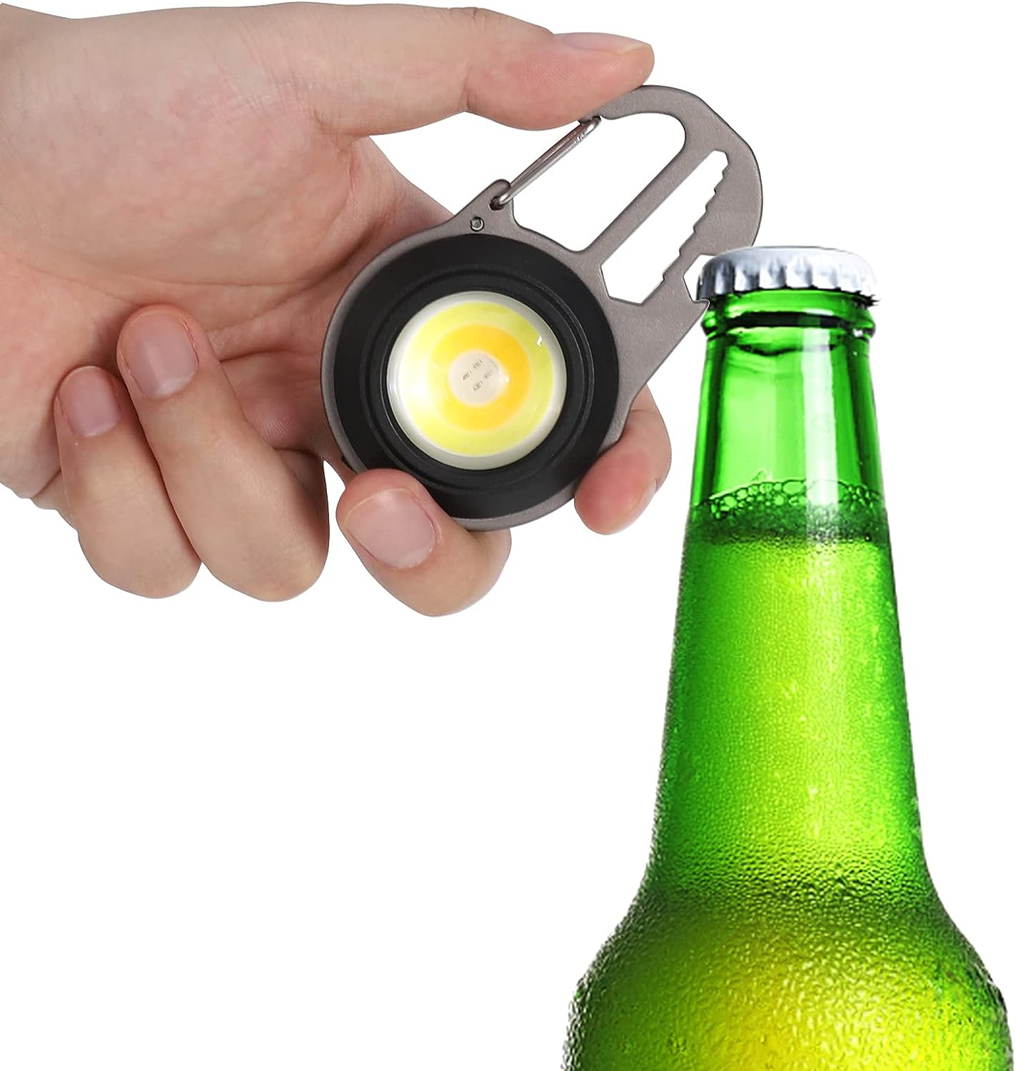 Mini Portable Pocket Flashlight Keychain - Multifunctional and Rechargeable with 4 Light Modes