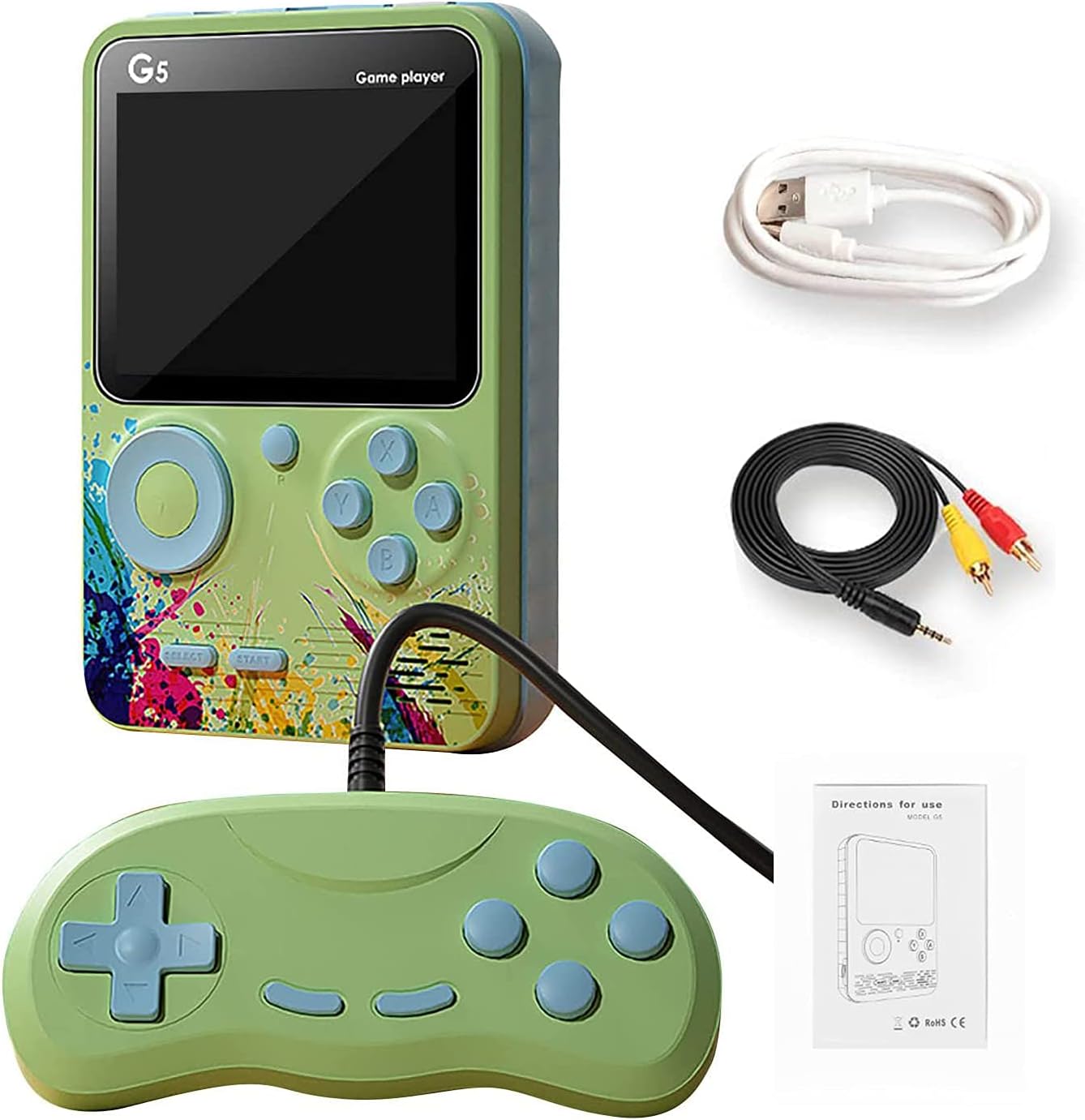Mini Consola Retro G5 – 500 Juegos Clásicos en tu Bolsillo