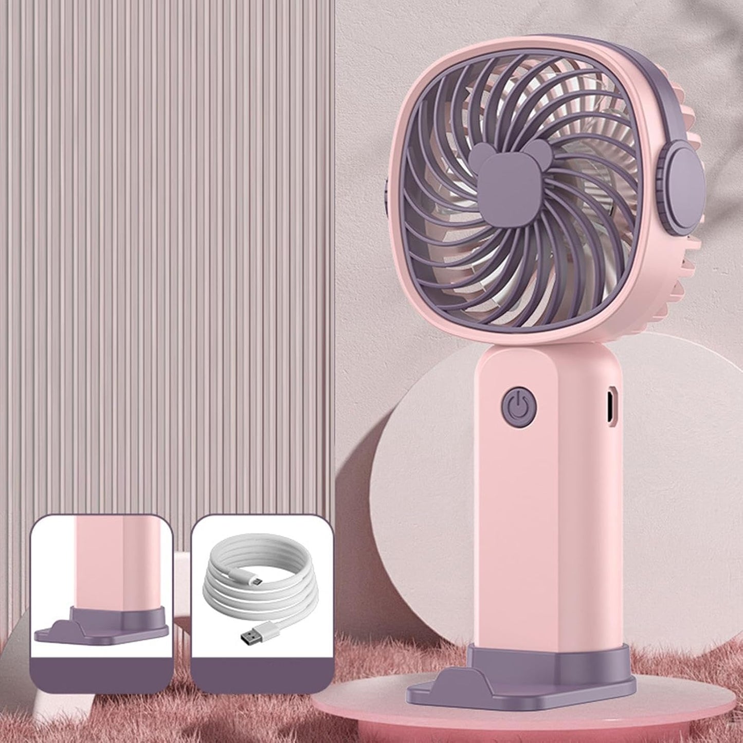 🌬️💨 Ventilador Portátil Silencioso y Plegable – Tu Mejor Aliado Contra el Calor, en Cualquier Lugar
