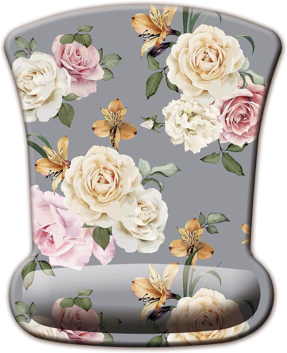 Pad Mouse Ergonómico con Soporte para Muñeca – Diseño Floral Elegante | YT-X10 - INOTEK s.a.s
