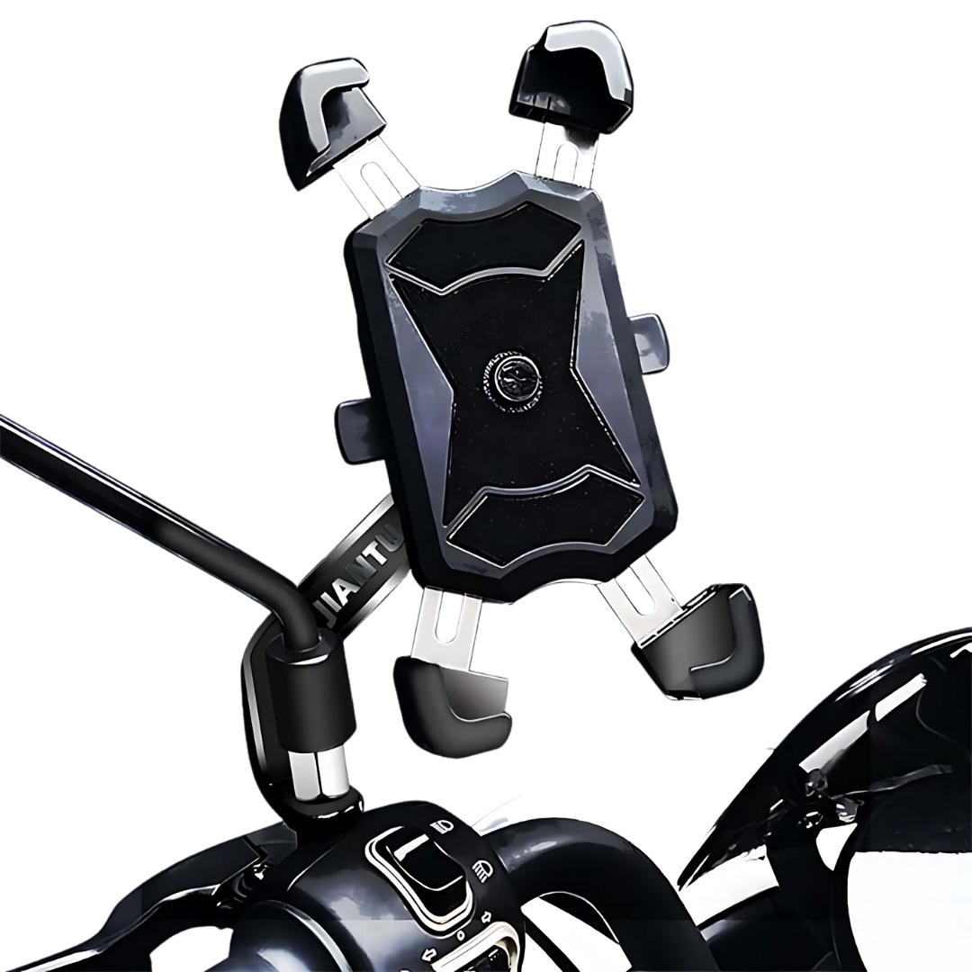Soporte Metálico para Celular en Moto – Instalación en Espejo Retrovisor (Lado Izquierdo)