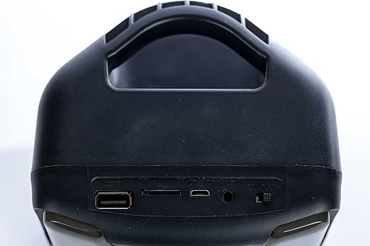 Parlante LS-1010 Bluetooth 5.0 | 5W, TWS, USB/AUX/FM + Luces LED | 6-8h Batería, (18x12cm)