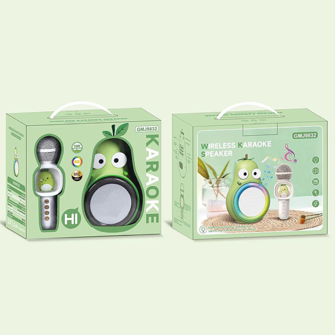 Parlante Bluetooth Portátil Infantil con Micrófono y Luces LED – Diseño Divertido