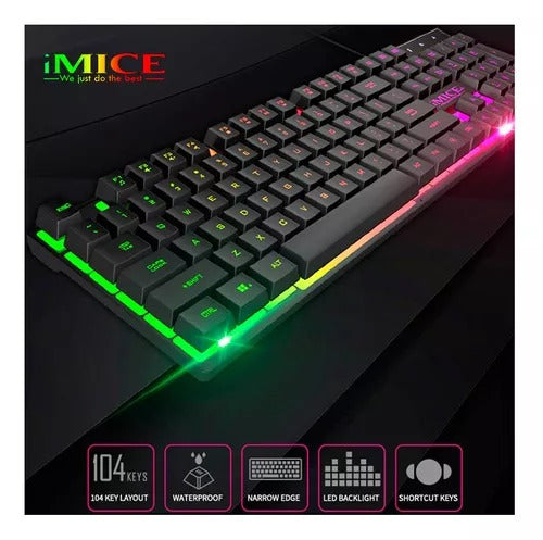 Teclado AK-600 USB con Retroiluminación RGB | Estilo y Rendimiento Imbatibles