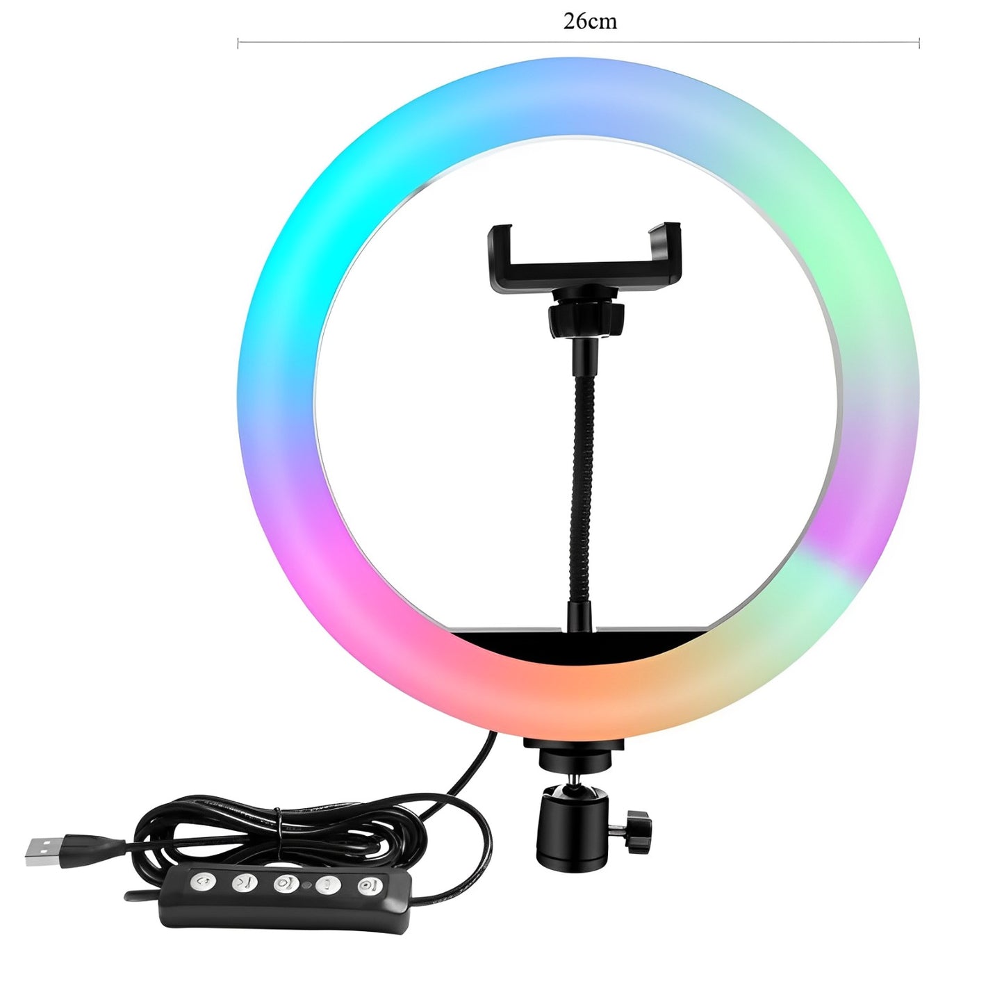 Aro de Luz RGB 26CM | Iluminación Multicolor