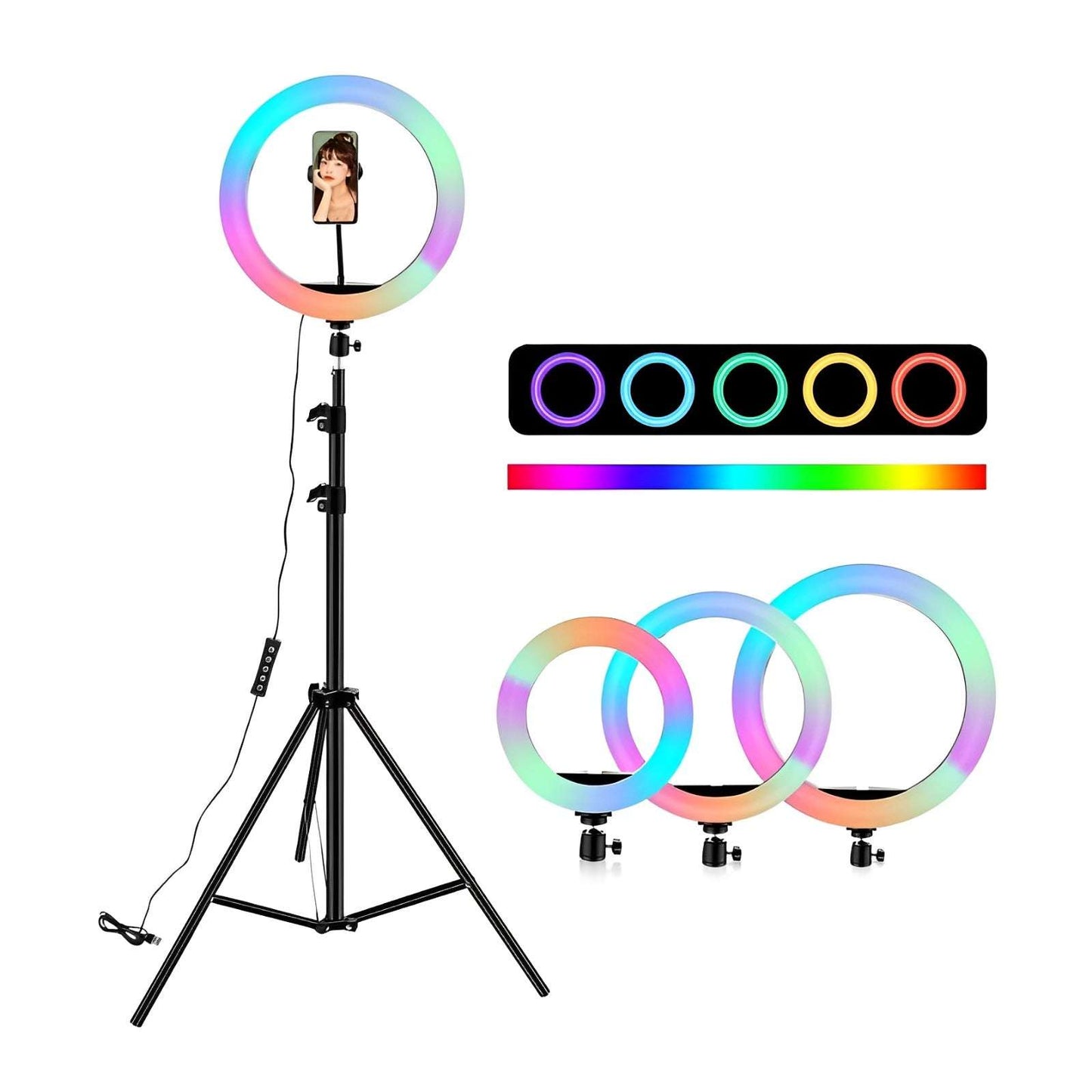 Aro de Luz RGB 26CM | Iluminación Multicolor