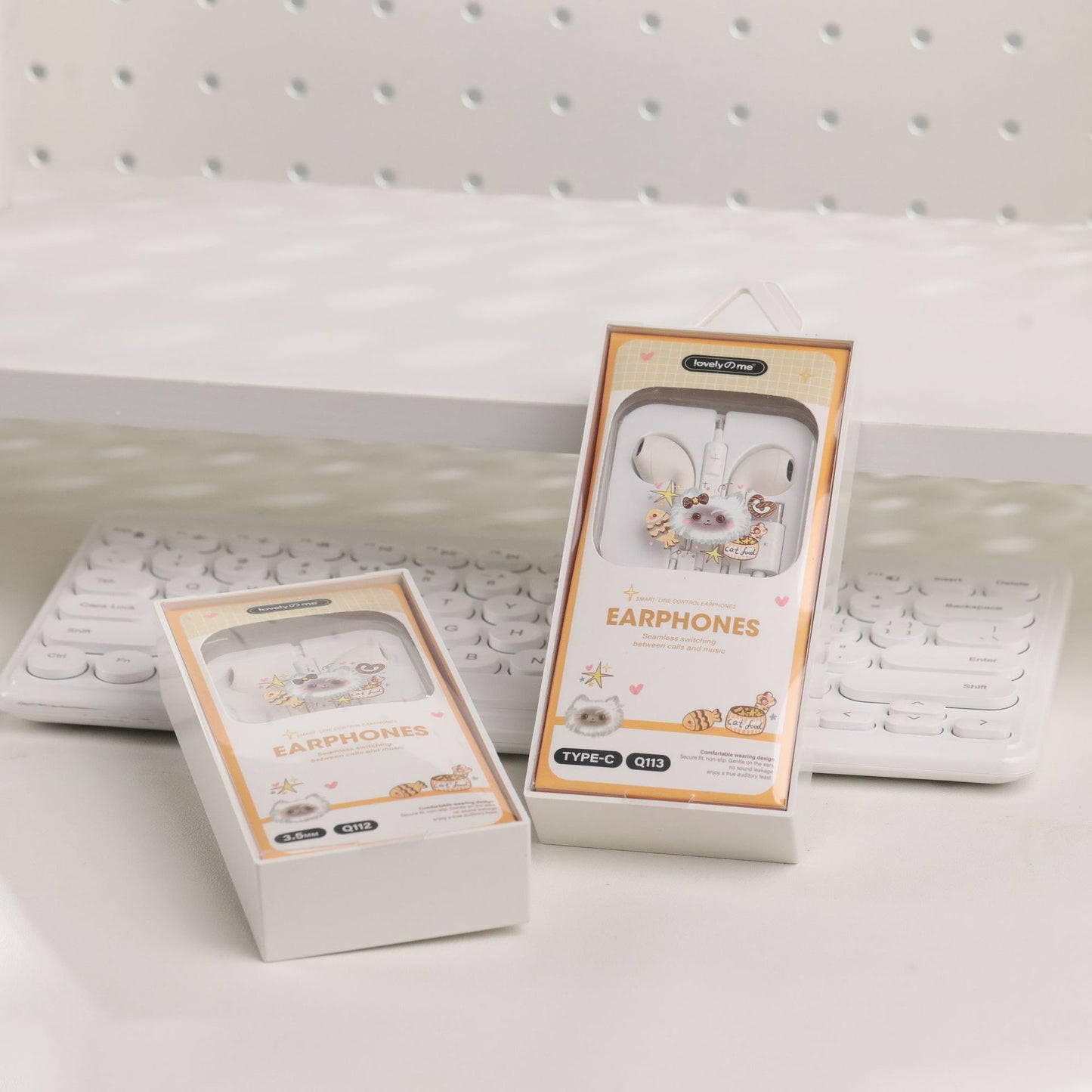 Audífonos con Orejitas Decorativas Q113 Tipo C | Sonido Estéreo, Micrófono y Diseño Juvenil