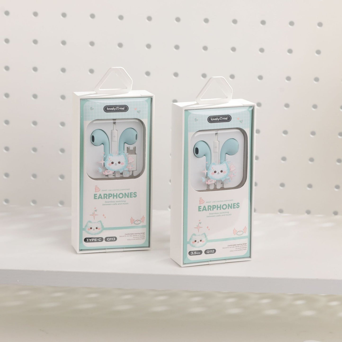 Audífonos con Orejitas Decorativas Q113 Tipo C | Sonido Estéreo, Micrófono y Diseño Juvenil