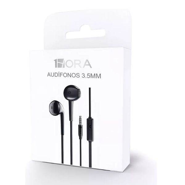 Audifonos In Ear Manos Libres 3.5mm 1hora Aut117 Color Negro - INOTEK s.a.s