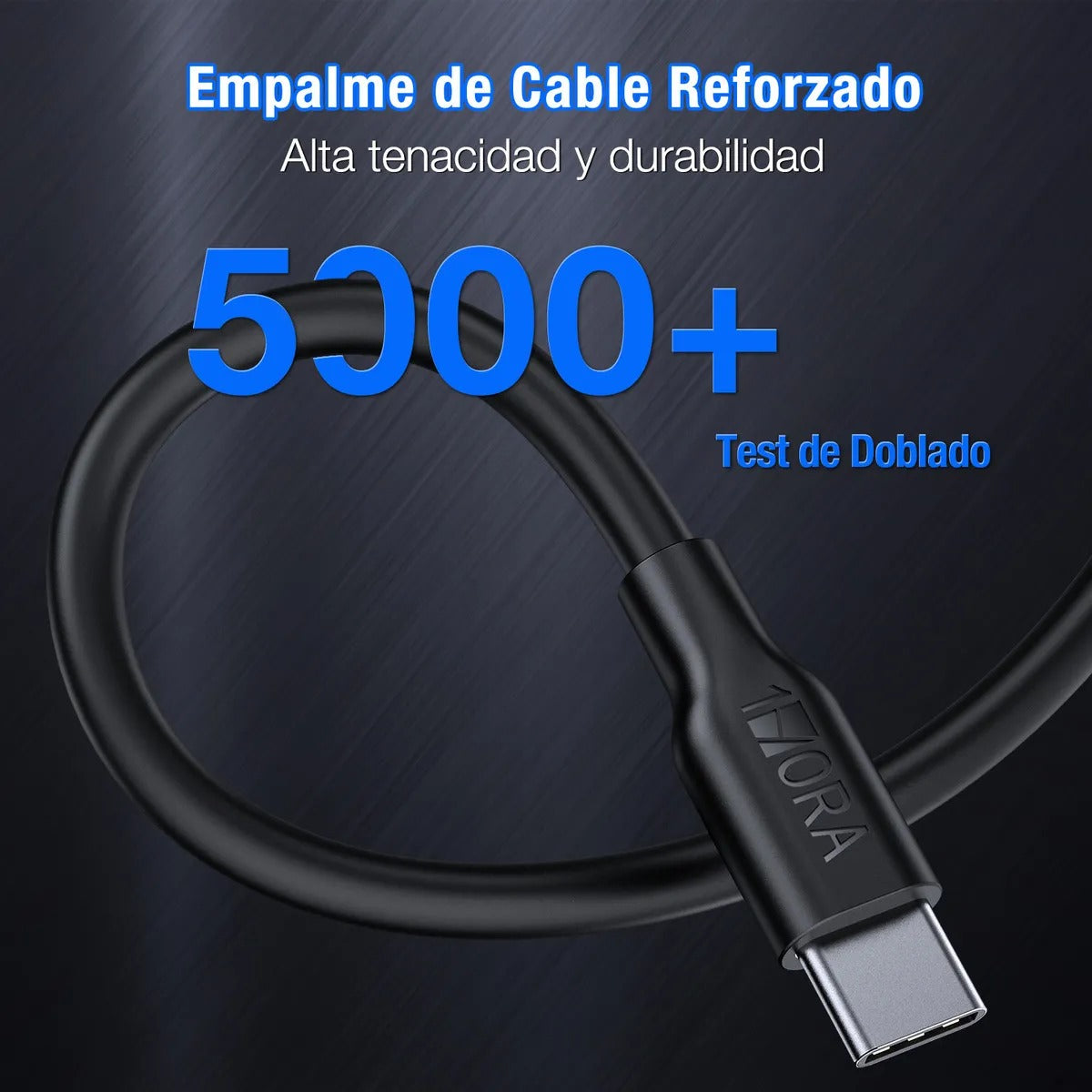 Cable Reforzado Tipo C a Tipo C | CAB252N – 1M | Rápido, Resistente y Seguro