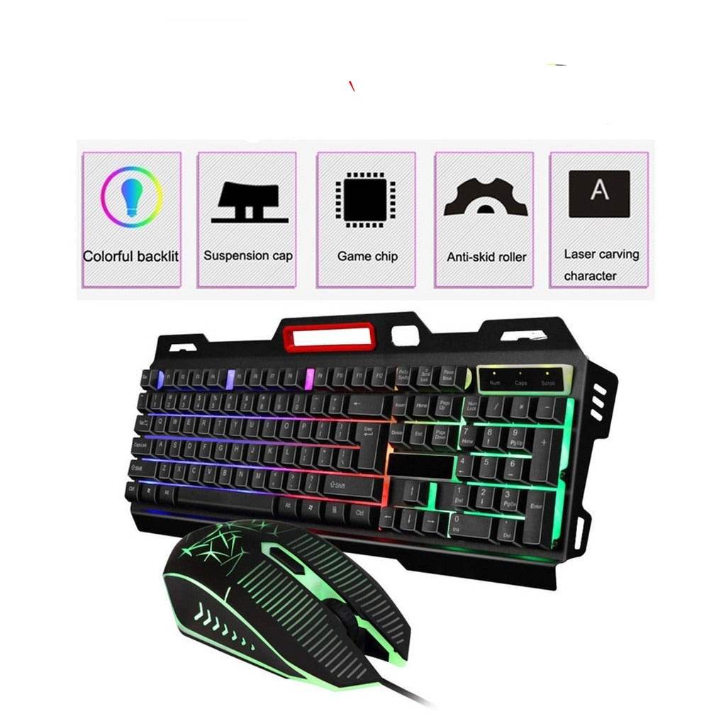 Combo Teclado CMK-198 con Mouse Óptico | Diseño Ergonómico y Retroiluminación RGB - INOTEK s.a.s