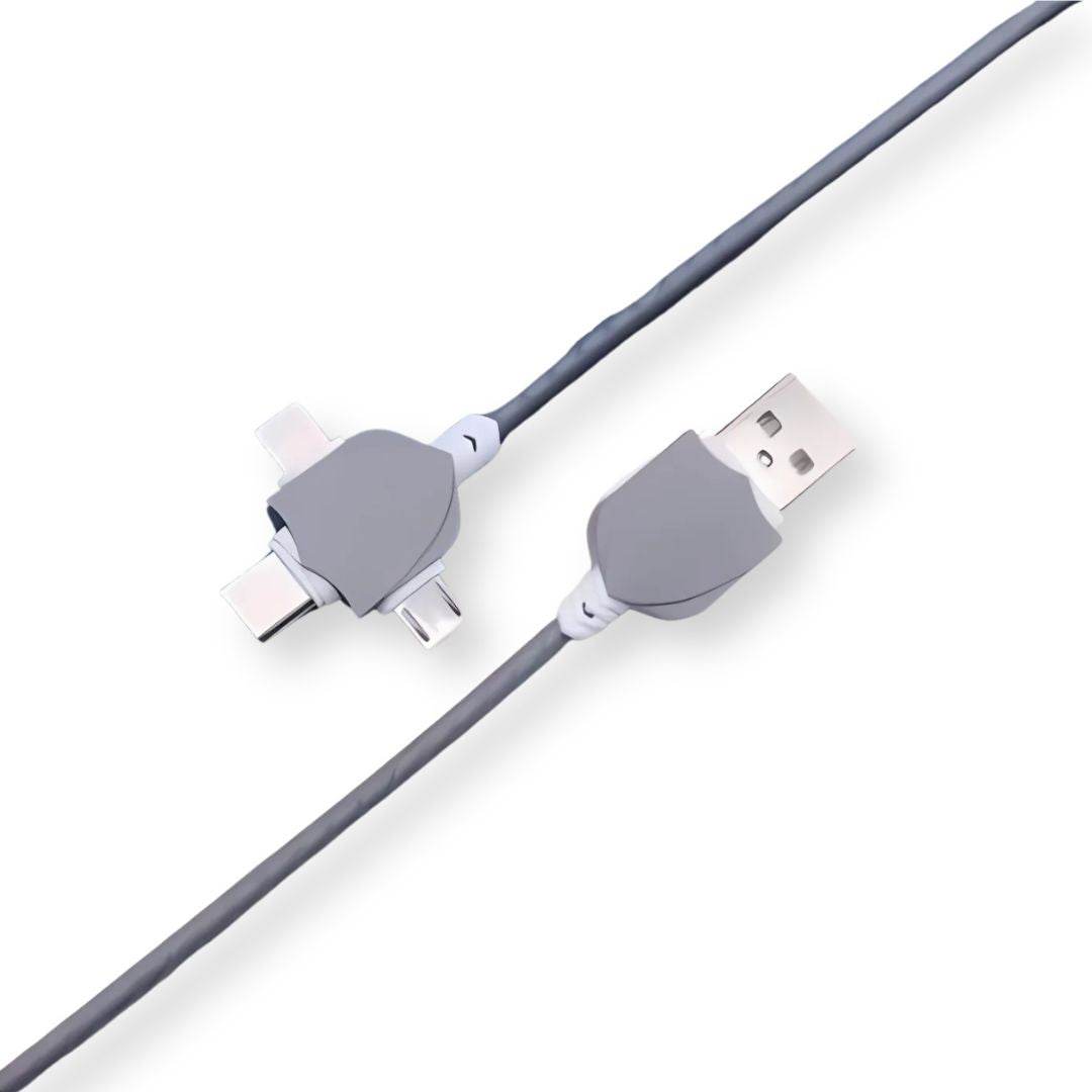 Cable de carga multi entrada, 3 Puntas XS-020 de 1.2 m - INOTEK s.a.s