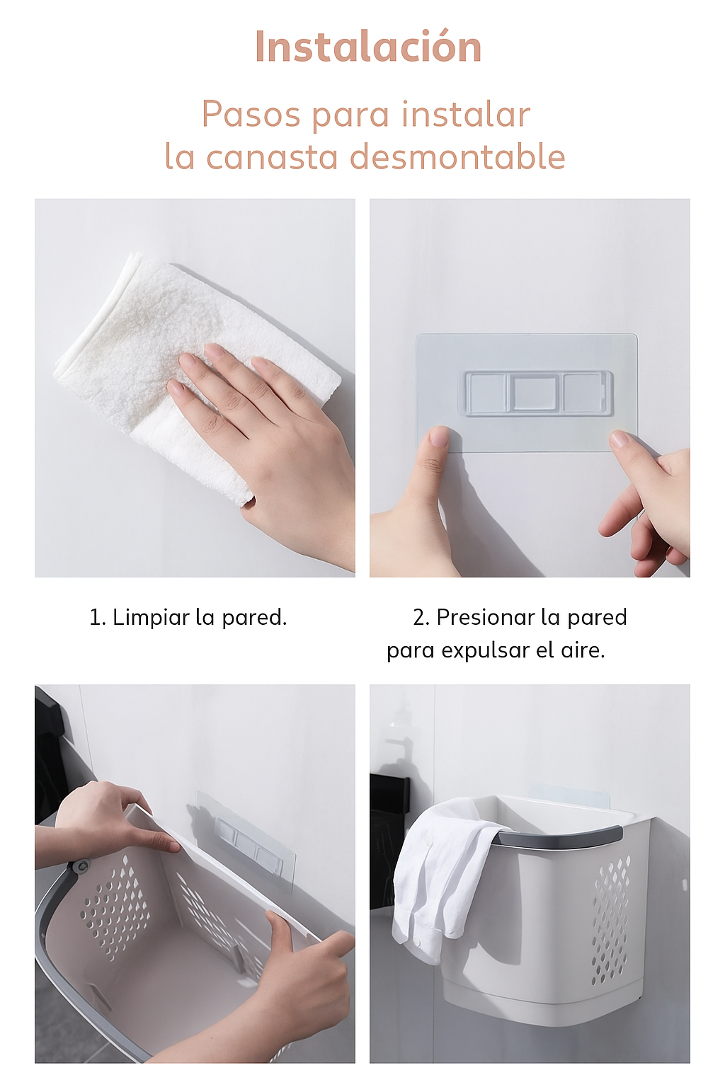Organizador Cesta de Ropa Multiusos 3 Niveles con Ruedas - Desmontable y Portátil