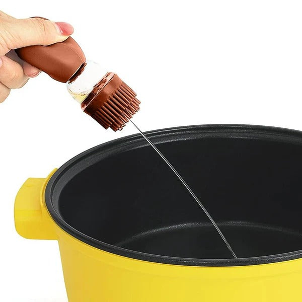 Dispensador De Aceite De Vidrio Con Brocha De Silicona - 180 ml