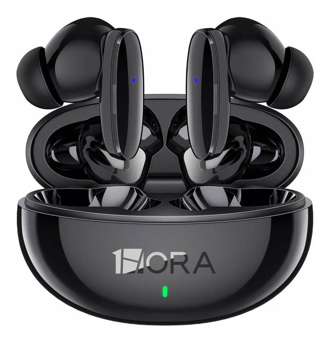Auriculares in-ear inalámbricos 1Hora Bluetooth AUT205 negro con luz LED - INOTEK s.a.s
