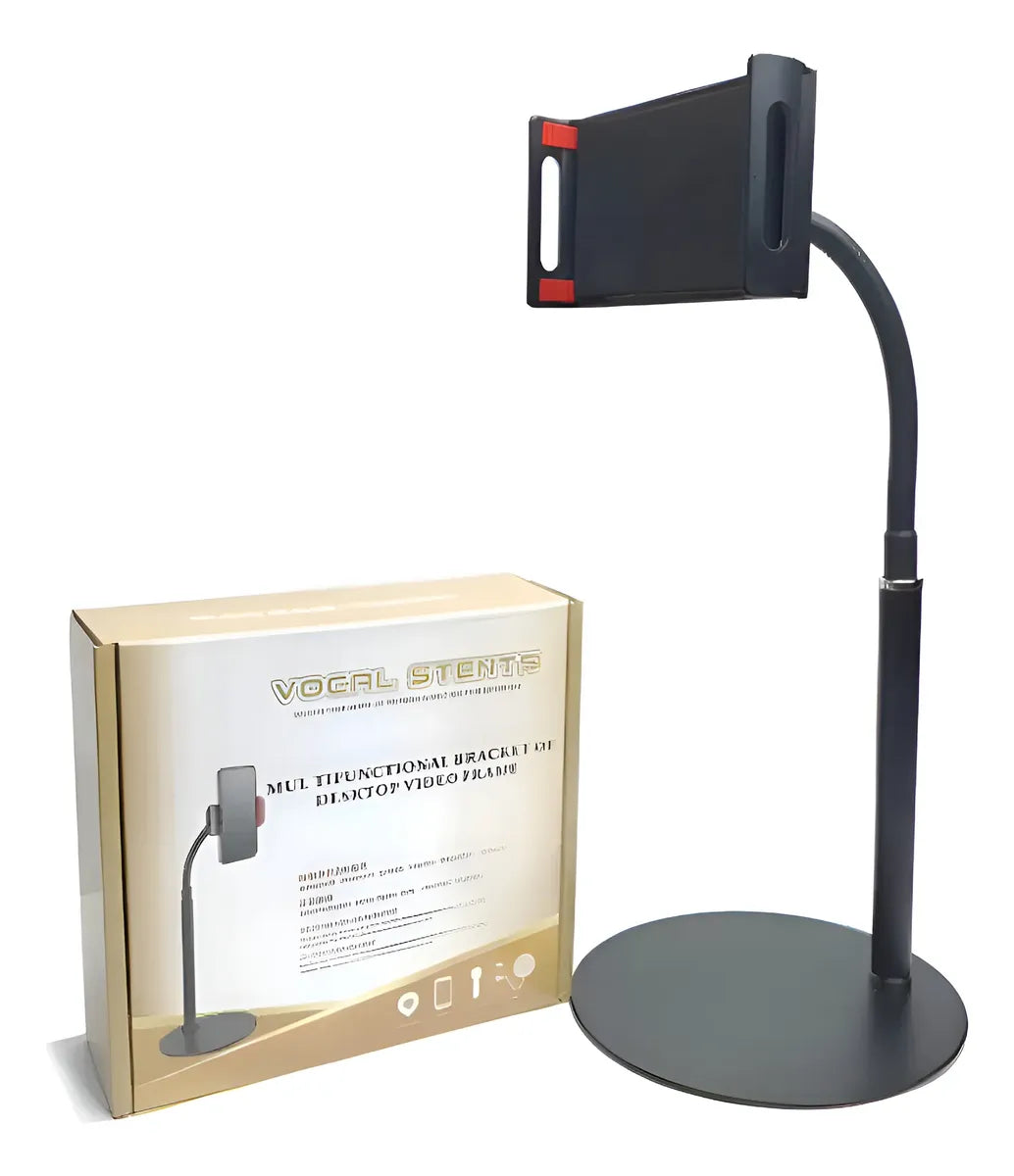 📱 Soporte de Mesa para Tablet | Metálico, Ajustable y Giratorio 360°