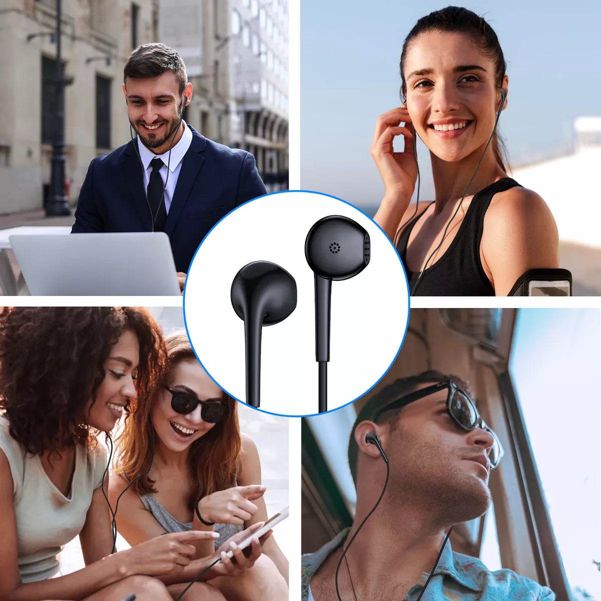 Audifonos In Ear Manos Libres 3.5mm 1hora Aut117 Color Negro - INOTEK s.a.s