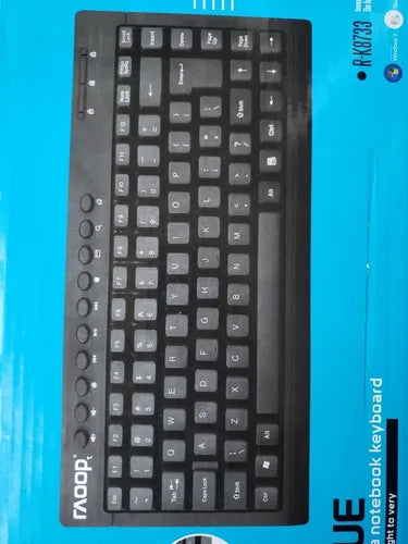 Teclado Compacto USB para Notebook y PC – Raoop Vogue| Compacto