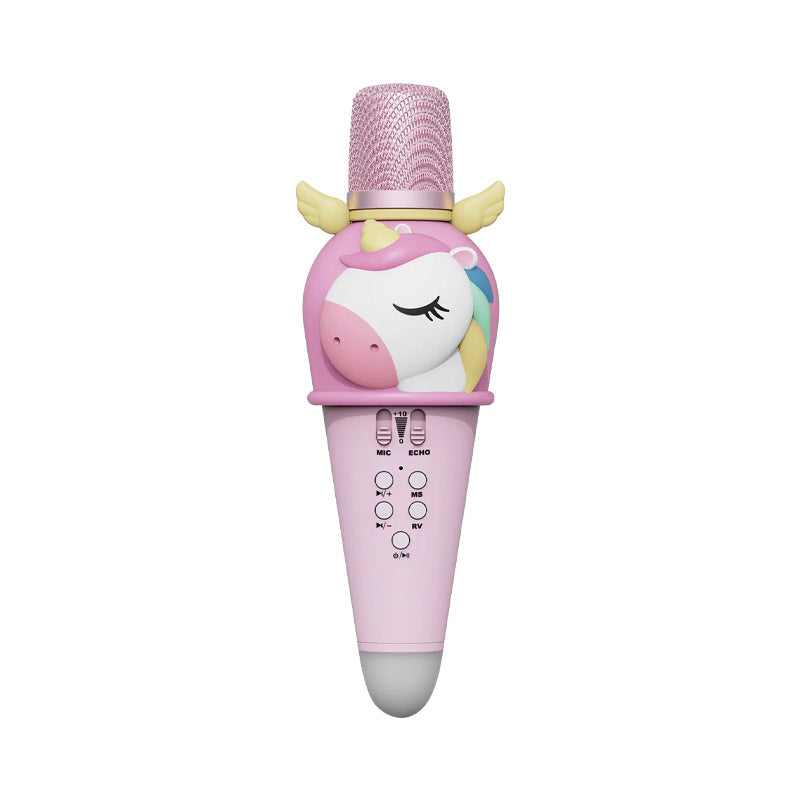Micrófono Karaoke Infantil Inalámbrico con Parlante Integrado – Diseño de Unicornio