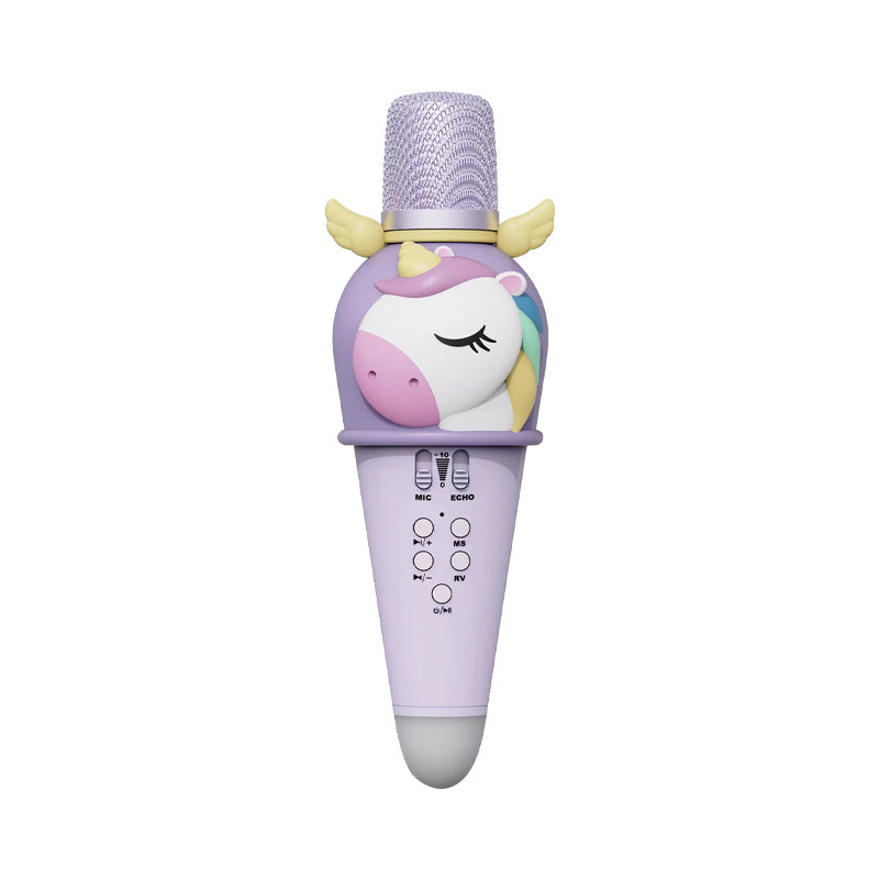 Micrófono Karaoke Infantil Inalámbrico con Parlante Integrado – Diseño de Unicornio