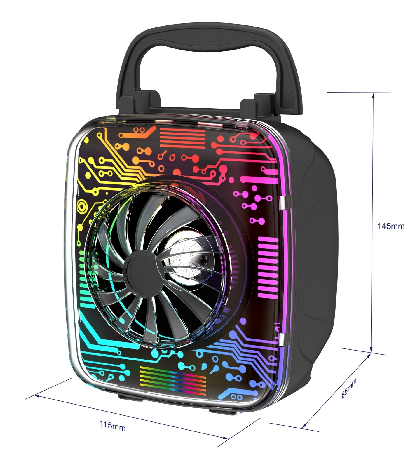 Parlante Portátil K101 Bluetooth 5.0 | 5W de Potencia, MicroSD/USB + Soporte para Celular