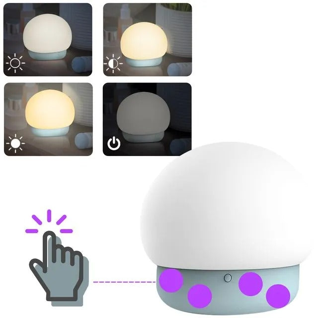 Lámpara de Silicona | Luz Cálida, Ajustable y Portátil
