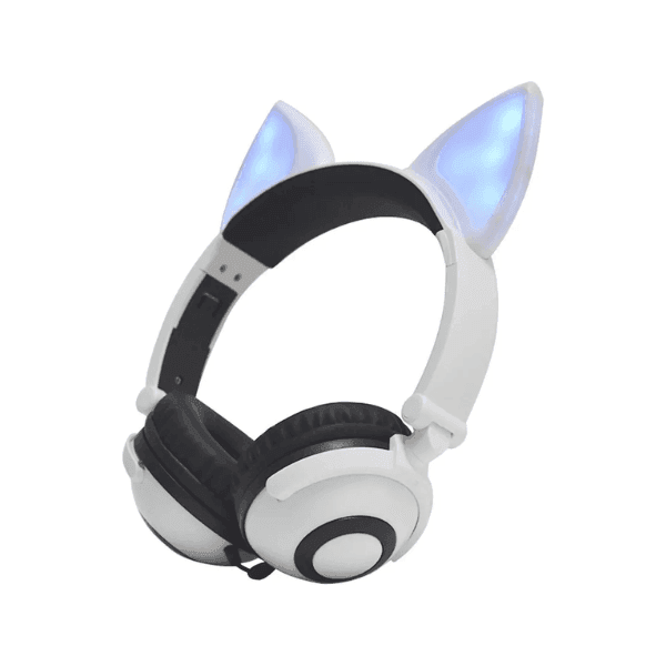 Auriculares Audífonos con Orejas de Gato, Plegables y con Luz LED – Diversión, Comodidad y Estilo para Niños y Niñas 🐱✨ - INOTEK s.a.s