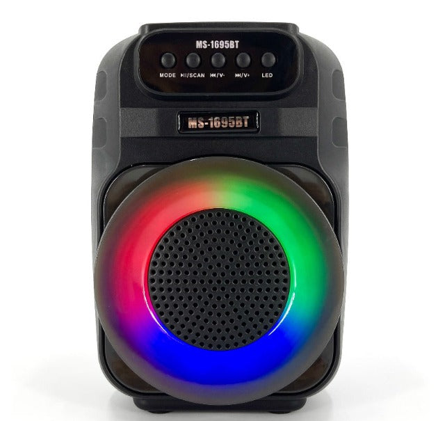 Parlante Portátil Bluetooth MS-1695BT | Radio FM, Tarjeta TF y Sonido Estéreo