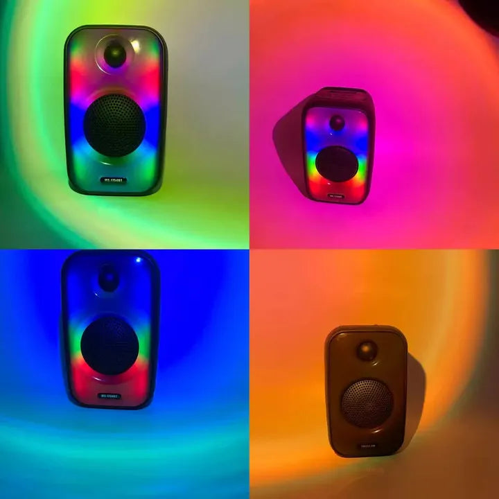 Parlante Portátil MS-1754BT | 4” Altavoz, 8W, Bluetooth 5.0, TF/USB/FM y Luces LED