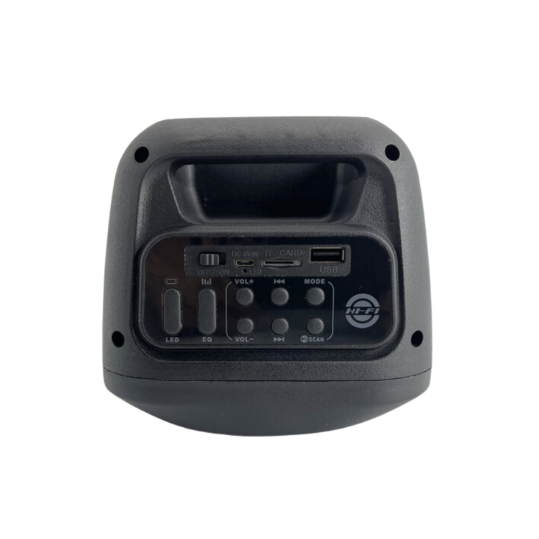 Parlante Portátil MS-1755BT | 10W, Altavoz 4”, Luz LED y Bluetooth 5.0