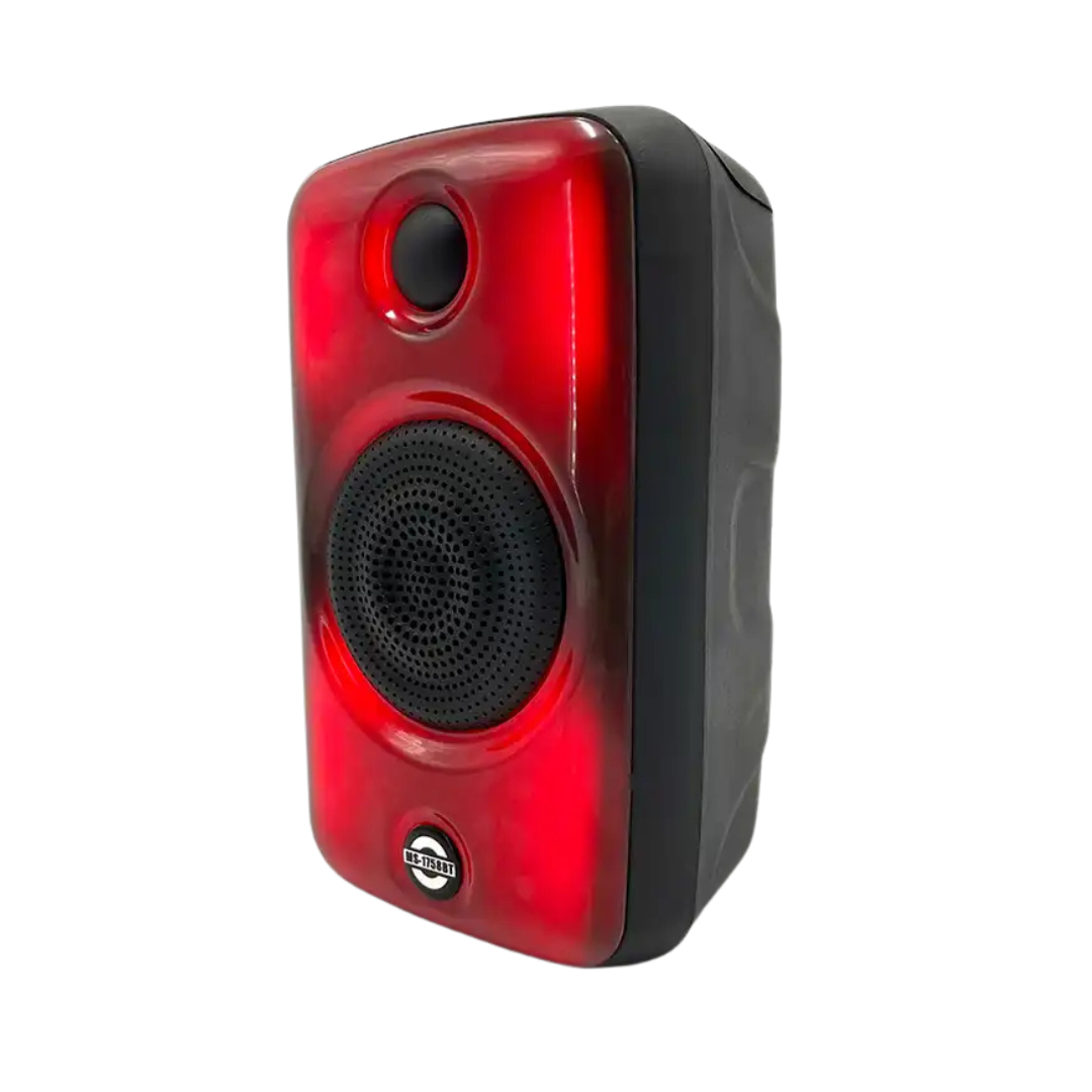 Parlante Portátil Karaoke MS-1758BT | con Micrófono, Bluetooth, Luces RGB y Altavoz de 4″