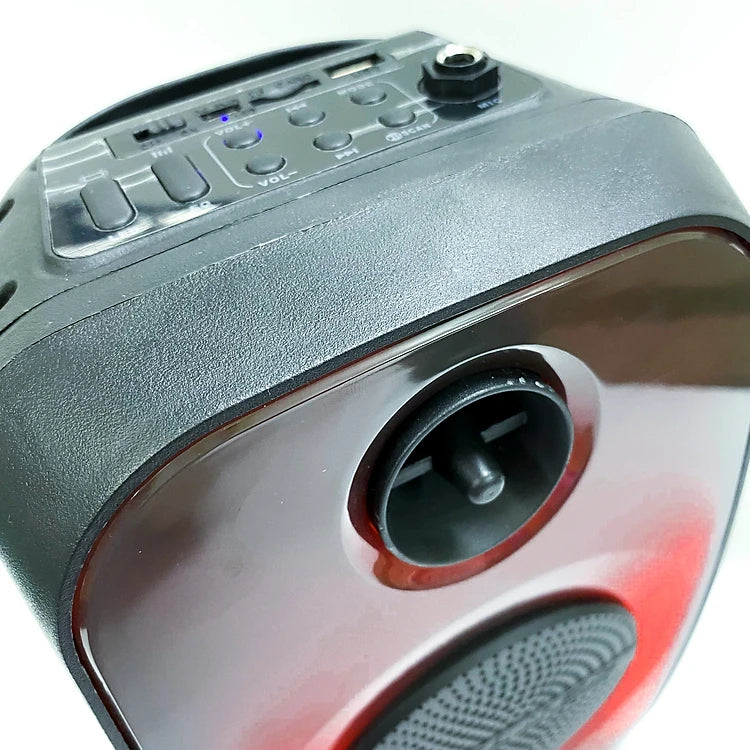Parlante Portátil MS-1759BT | 20W, Ecualizador, Entrada MIC y Luces LED
