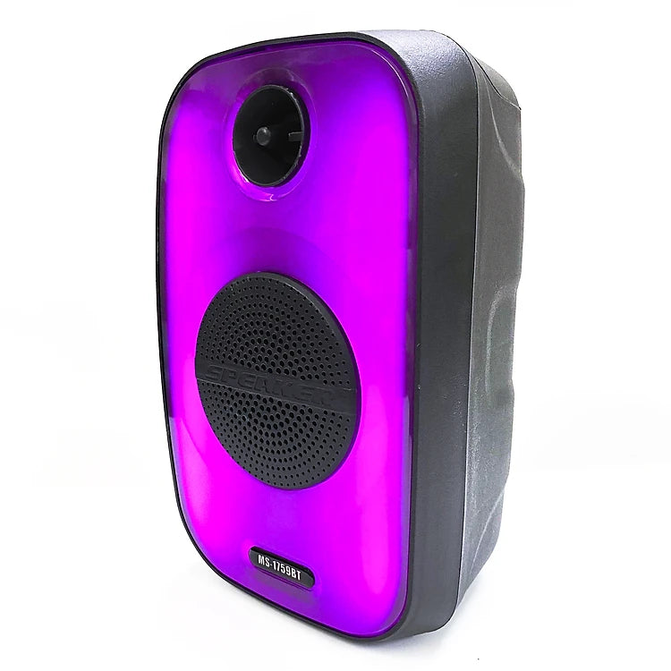 Parlante Portátil MS-1759BT | 20W, Ecualizador, Entrada MIC y Luces LED
