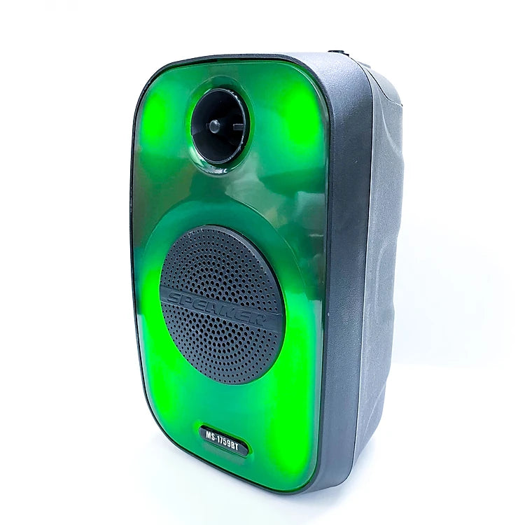 Parlante Portátil MS-1759BT | 20W, Ecualizador, Entrada MIC y Luces LED