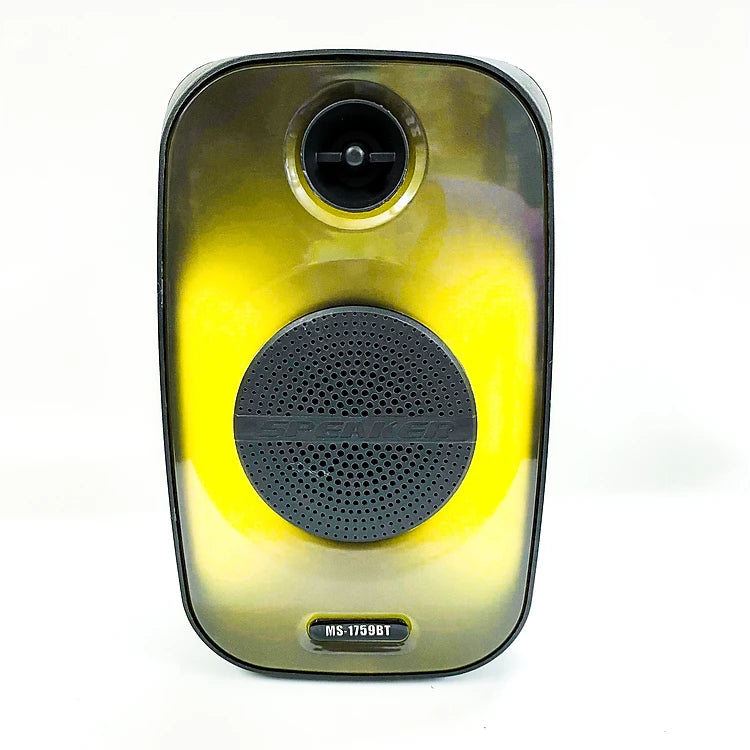 Parlante Portátil MS-1759BT | 20W, Ecualizador, Entrada MIC y Luces LED