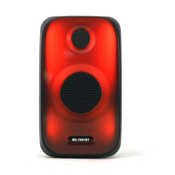 Parlante Portátil Bluetooth MS-2601BT – 8W, Luces LED y Multiconexión