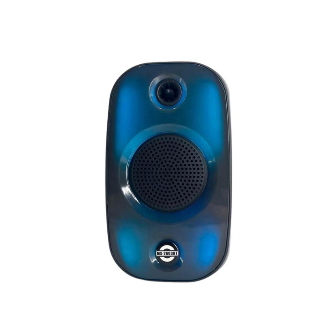 MS-2603BT – Parlante Compacto con 10W de Potencia y Luces LED Decorativas