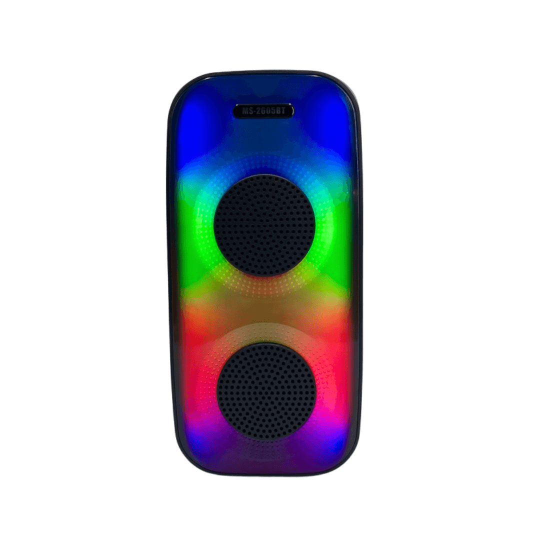 Parlante Bluetooth Portátil MS-2605BT – Sonido Potente 8W, Luces y Conectividad Completa - INOTEK s.a.s