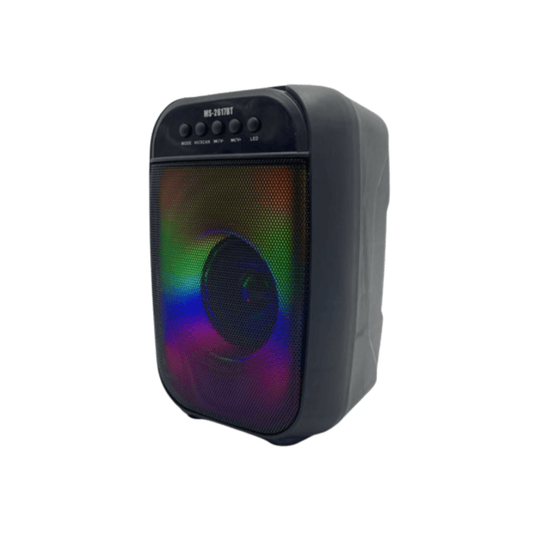 Parlante Portátil Bluetooth MS-2617BT – Sonido Potente, Efectos Flame Light | USB,TF Card y Radio FM - INOTEK s.a.s