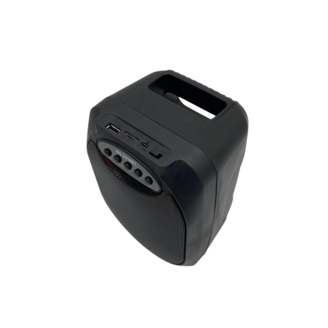 Parlante Portátil Bluetooth MS-2618BT – 8W, Luces LED Dinámicas y Conectividad Completa