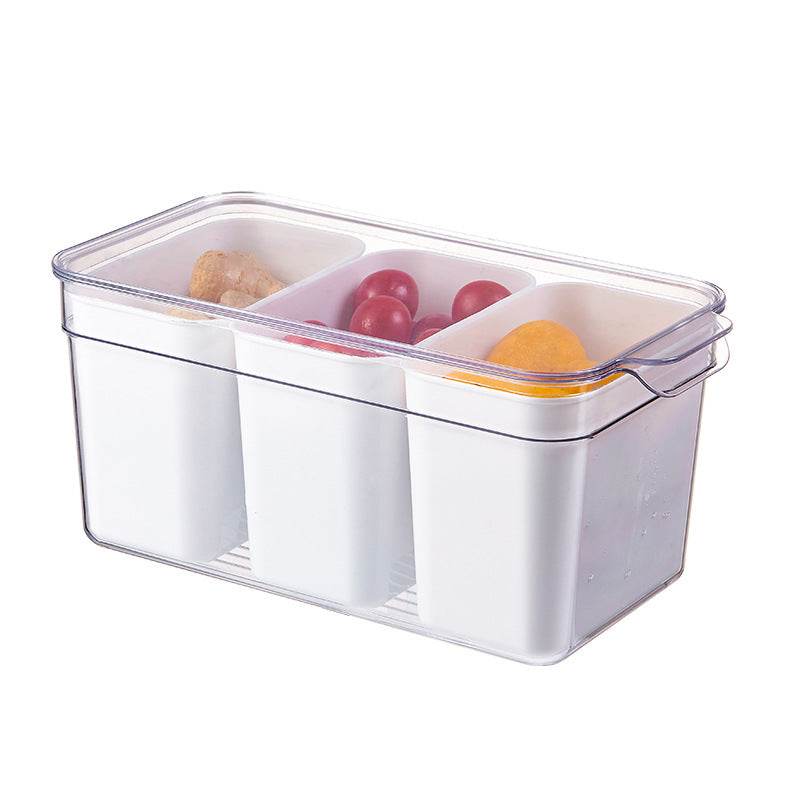 Contenedor hermético 3 divisiones 31x14x14cm - INOTEK s.a.s