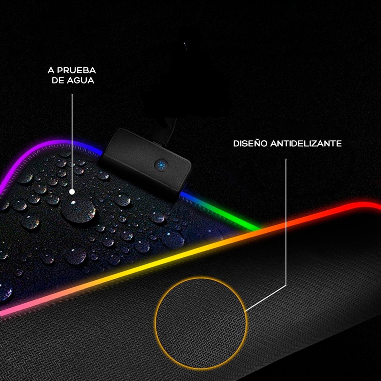 Mouse Pad PD-33 RGB | Iluminación Personalizable para Gaming y Oficina