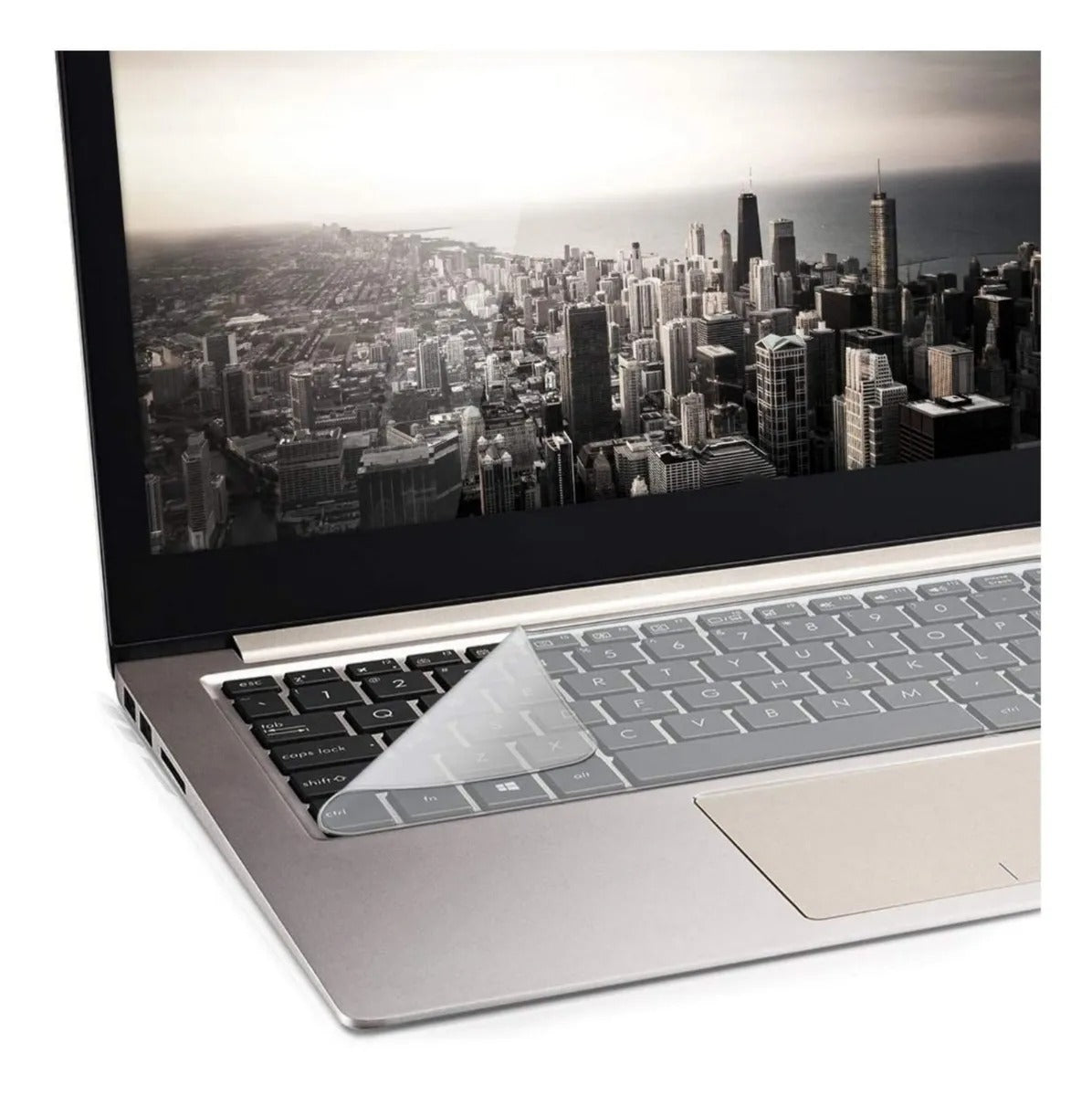 Protector de Teclado para Portátil 14”–15” | Silicona Transparente, Flexible y Resistente