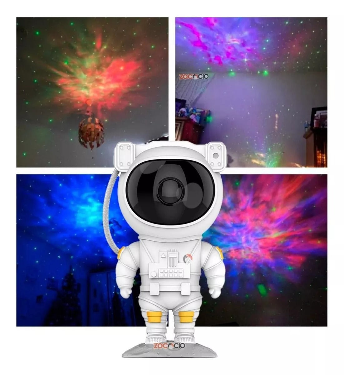Proyector de Galaxia y Estrellas de Astronauta con luz nocturna y control