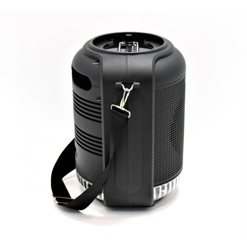Parlante RX-6101 Bluetooth 5.0 TWS | 10W, Bocina 6.5" - Luces LED, USB/FM/AUX - Incluye Micrófono para Karaoke